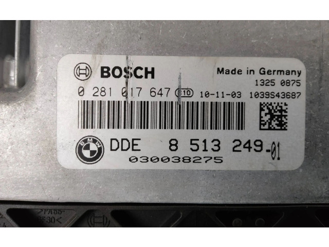 Блок управления двигателя 8513249, 0281017647   BMW X3 F25
