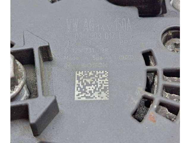 Генератор 03L903017E, 0125711088 Audi Q5 SQ5