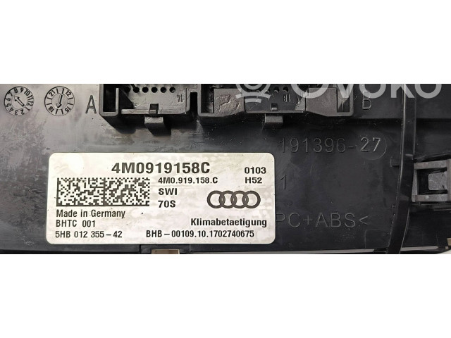 Центральный пульт управления 4M0919158C Audi Q7 4M