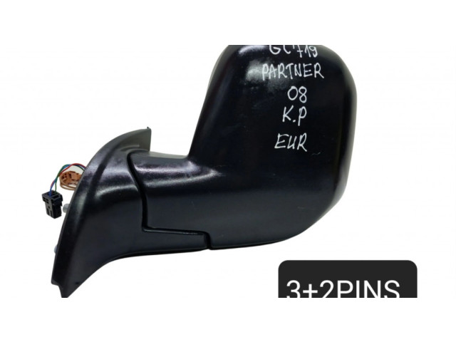 Zpětné zrcátko levé Peugeot Partner 2011 96815476XT, 232636103