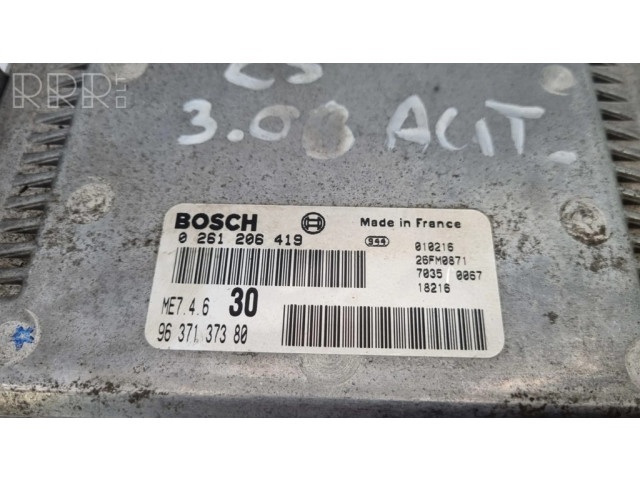 Блок управления двигателя 0261206419, 9637137380   Citroen C5