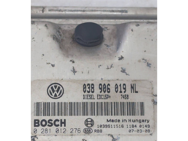 Блок управления двигателя 038906019NL, 1039S11516 Skoda Fabia Mk2 (5J)