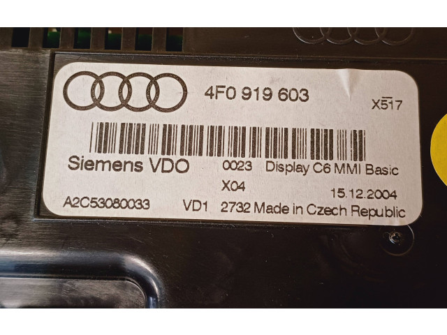 Дисплей    4F0919603   Audi A6 S6 C6 4F
