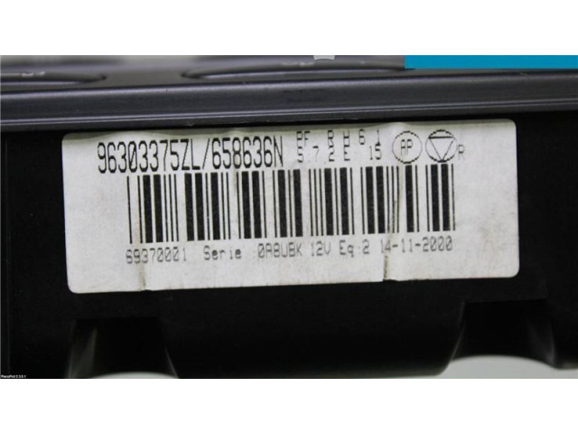 Блок управления климат-контролем 96303375ZL, 658636N   Peugeot 406