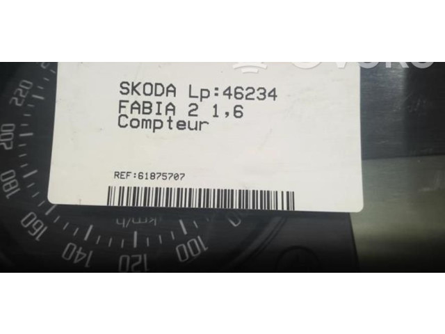 Панель приборов 5J0920801J Skoda Fabia Mk2 (5J)