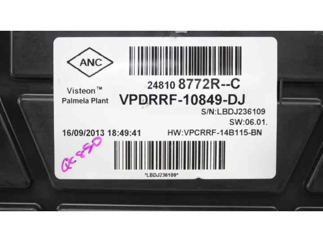 Панель приборов 248108772R, VPDRRF10849DJ   Renault Captur       