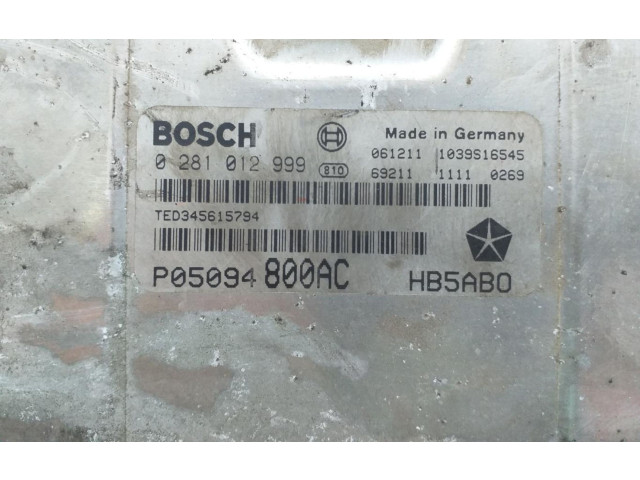 Přístrojová deska Chrysler Voyager 2007 0281012999