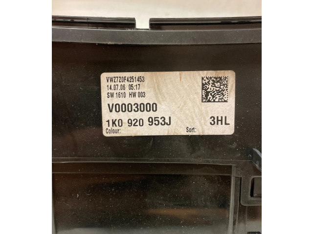 Панель приборов 1K0920953J, V0003000 Volkswagen Golf VI