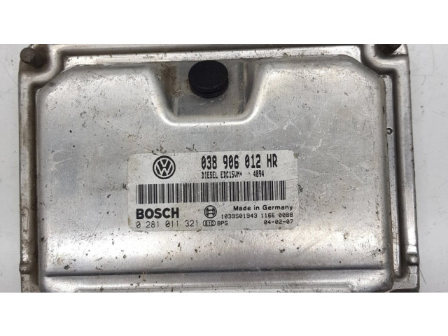 Блок управления двигателя 038906012HR, 0281011321 Skoda Fabia Mk1 (6Y)