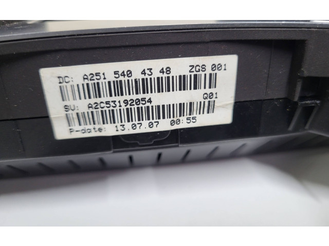 Панель приборов A2515404348, ZGS001   Mercedes-Benz R W251       