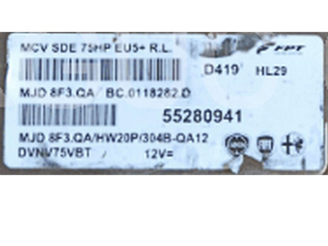 Řídící jednotka 55280941, BC.0118282.D Fiat Fiorino 2016