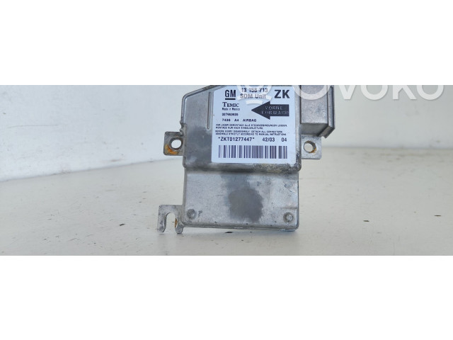 Блок подушек безопасности 13158713 Opel Meriva A