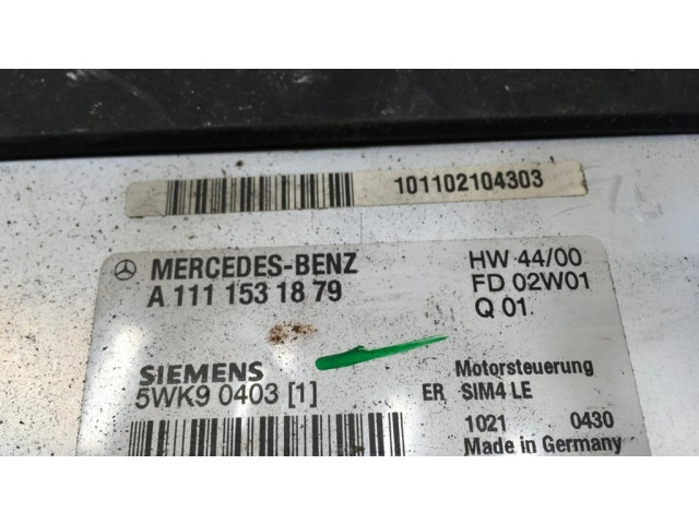 Řídící jednotka A1111531879, 5WK90403 Mercedes-Benz E W210 2000