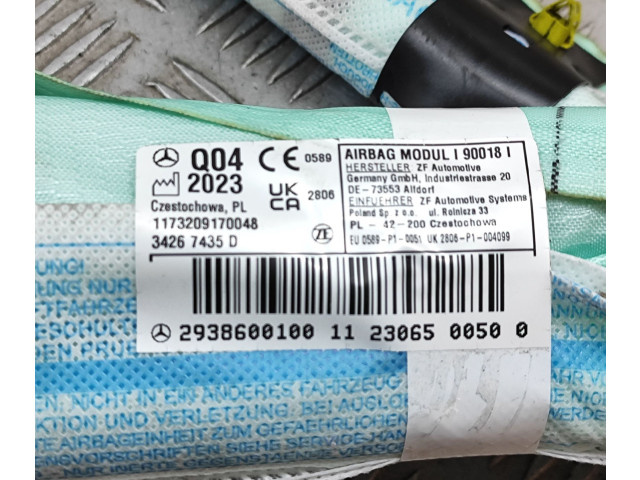Боковая подушка безопасности A2938600100 Mercedes-Benz EQC