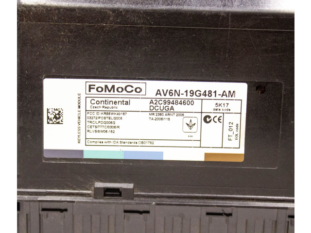 Блок комфорта AV6N19G481AM   Ford Kuga II   