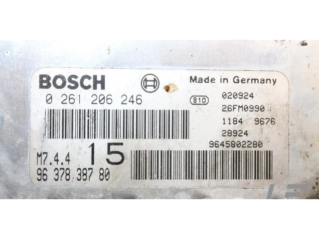 Řídící jednotka 0261206246 Citroen Saxo 2001