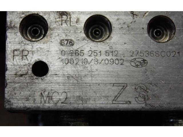 Блок АБС 27536SC021, 0265251512 Subaru Forester SH 2008 - 2013 года