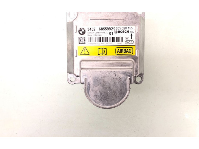 Блок управления надувных подушек 34526855992, 0265020155 BMW X3 F25 N57-D30A