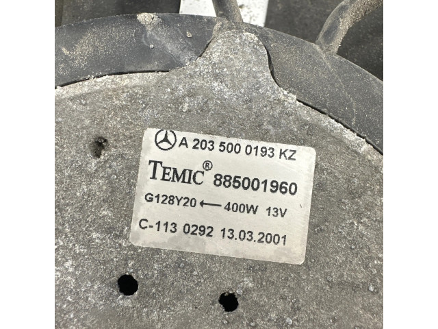 Вентилятор радиатора     A2035000193, G128Y20    Mercedes-Benz C W203 2.0
