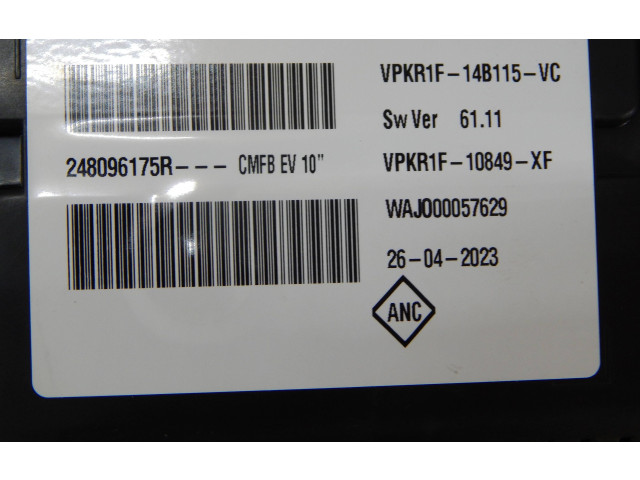 Přístrojová deska Renault Kangoo III 2023 248096175R, WAJ000057629