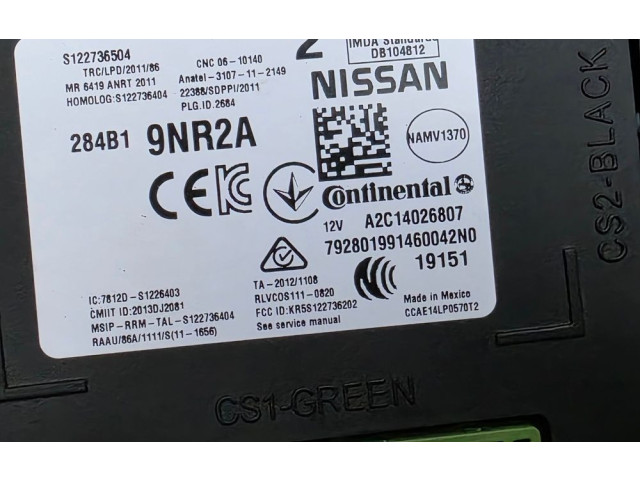 Блок комфорта 284B19NR2A Infiniti QX60 L50