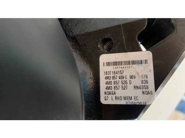 Zpětné zrcátko levé Audi Q7 4M 2017 4M2857409C, 4M0857535D