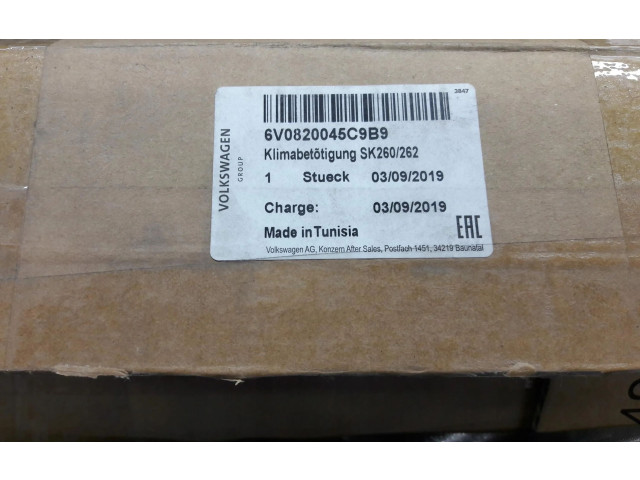 Блок управления климат-контролем 6V0820045C Skoda Fabia Mk3 (NJ)