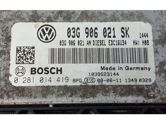 Řídící jednotka 03G906021AN, 0281014419 Seat Altea XL 2007
