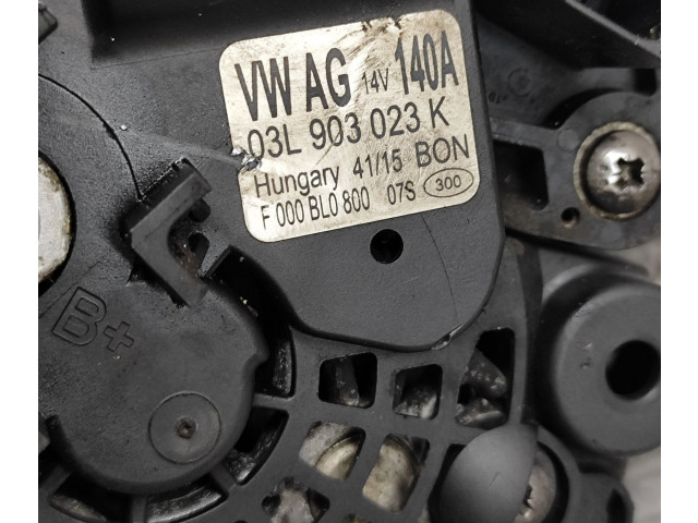 Генератор 03L903023K   Skoda Superb B8 (3V)      