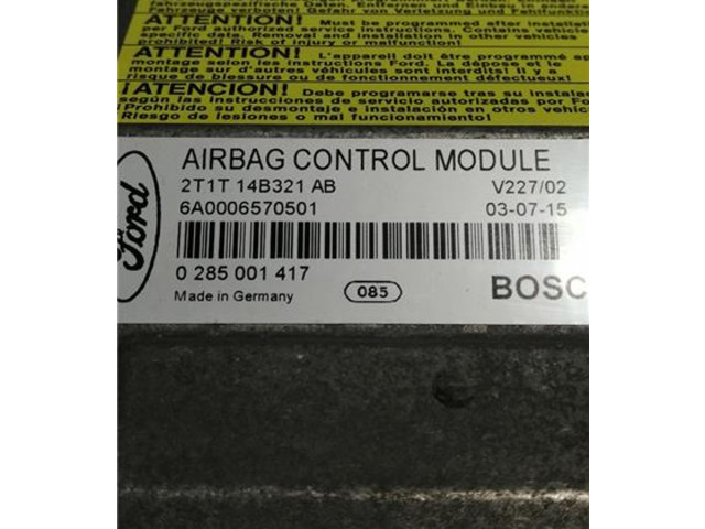 Блок подушек безопасности 2T1T14321AB, 6A0006570501 Ford Tourneo