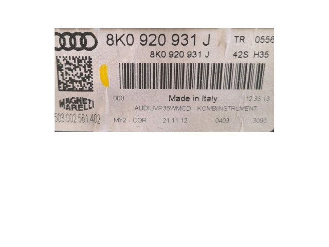 Панель приборов 8K0920931J Audi A4 Allroad