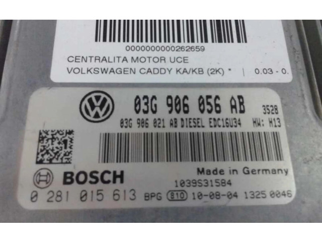 Řídící jednotka 0281015613 Volkswagen Caddy