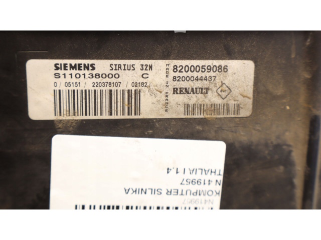 Řídící jednotka S110138000 Renault Thalia I 2002