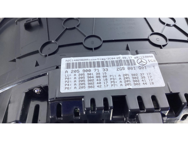 Přístrojová deska Mercedes-Benz GLC X253 C253 2016 A2059007133
