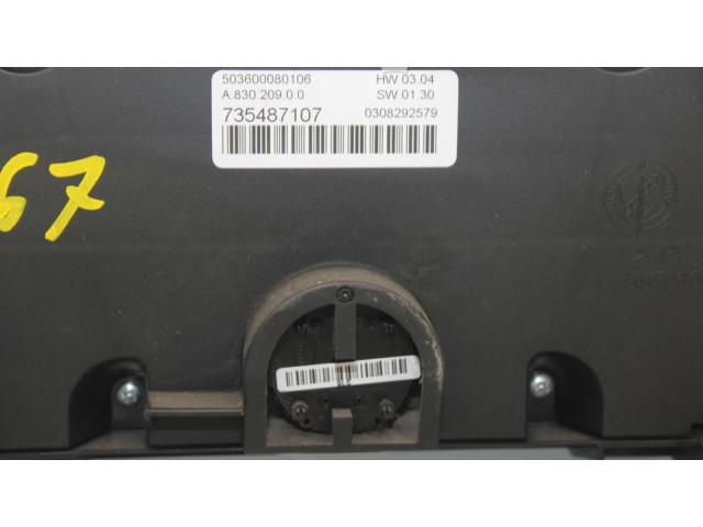 Блок управления климат-контролем 735487107 Lancia Delta III