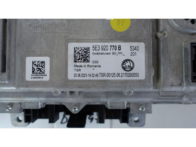 Блок управления климат-контролем 5E3920770B   Skoda Octavia Mk4