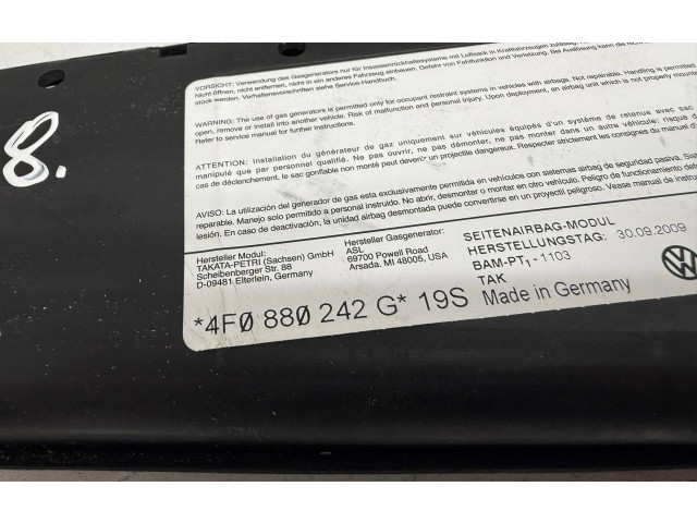 Подушка безопасности в сиденье 4F0880242G   Audi A6 S6 C6 4F