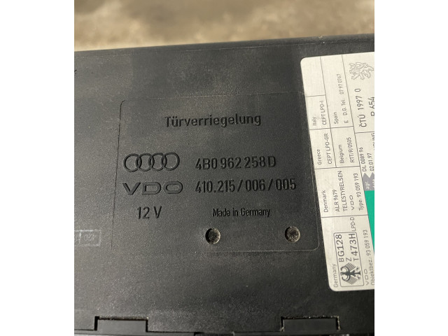 Блок комфорта 4B0962258B, 410215006002   Audi A6 S6 C5 4B   