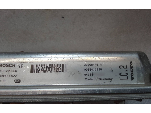 Блок управления двигателя 30668478A, 0000011698 Volvo V70