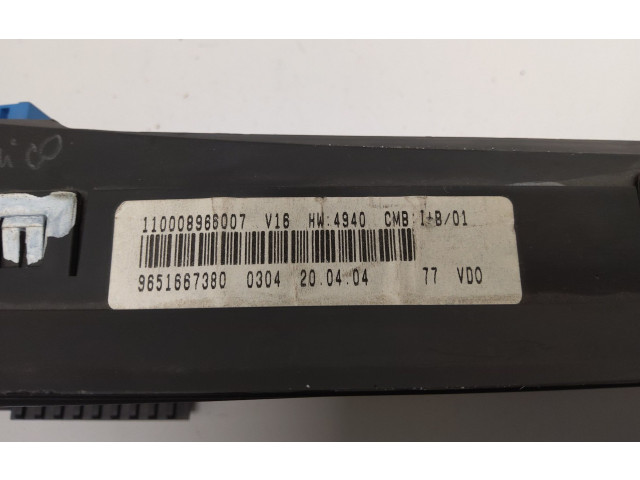 Панель приборов 9651667380, 9651667380   Citroen Xsara Picasso       