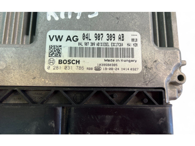 Блок управления двигателем Блок управления 04L907309AB, 0281031786 Audi Q3 8U