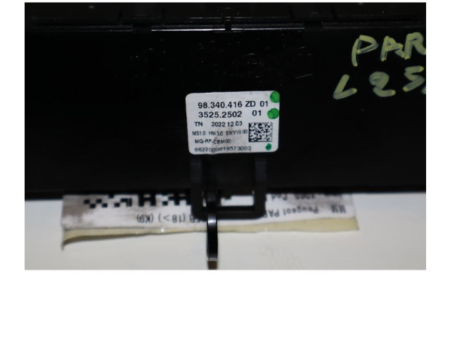 Блок управления климат-контролем 98340416ZD   Peugeot Partner III