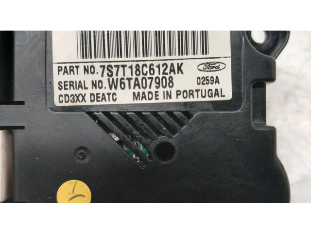 Блок управления климат-контролем 7S7T18C612AK, W6TA07908   Ford Mondeo MK IV