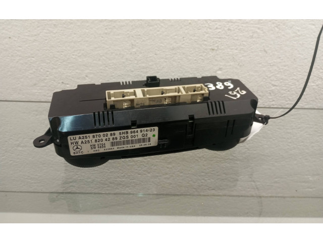 Блок управления климат-контролем A2518204289, 5HB96491423   Mercedes-Benz R W251