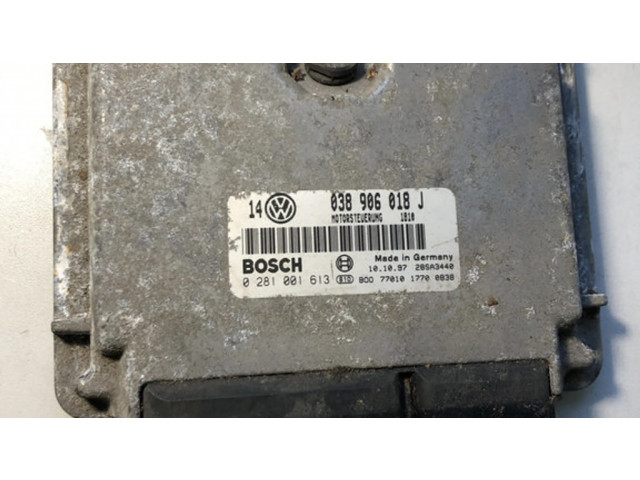 Блок управления двигателя 038906018J, 0281001613 Volkswagen Golf IV