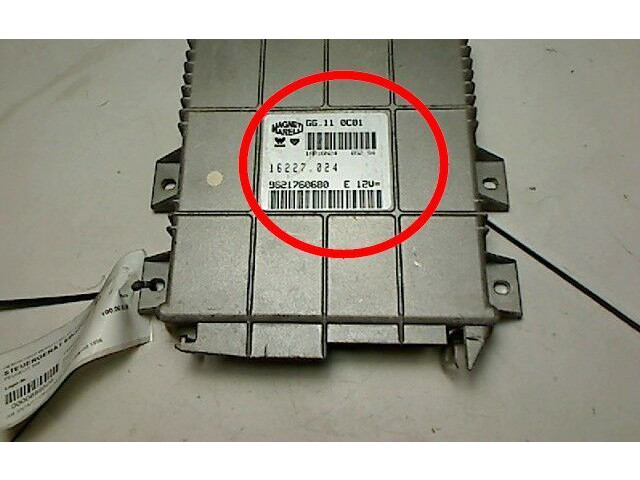 Блок управления двигателя 9621760680, G6.110C01 Peugeot 306