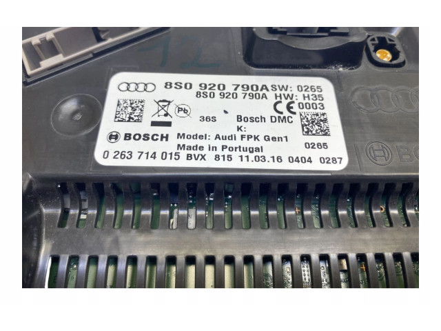 Панель приборов 8S0920790A, 8S0920790A   Audi TT Mk1       