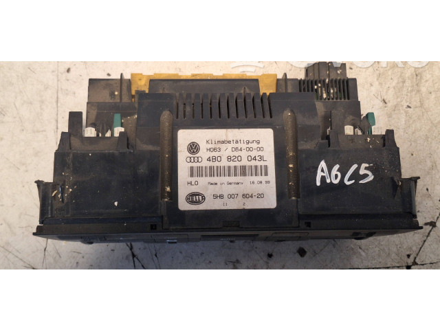 Блок управления климат-контролем 4B0820043L, 5HB00760420   Audi A6 S6 C5 4B
