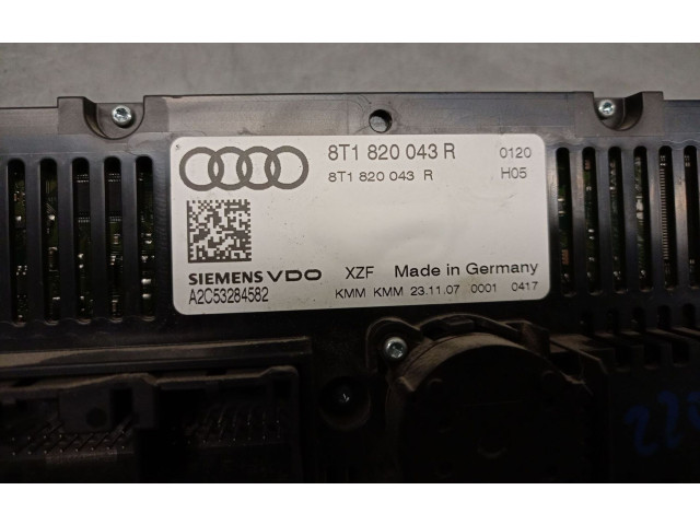 Блок управления климат-контролем 8T1820043R, 8T1820043AK Audi A5 8T 8F