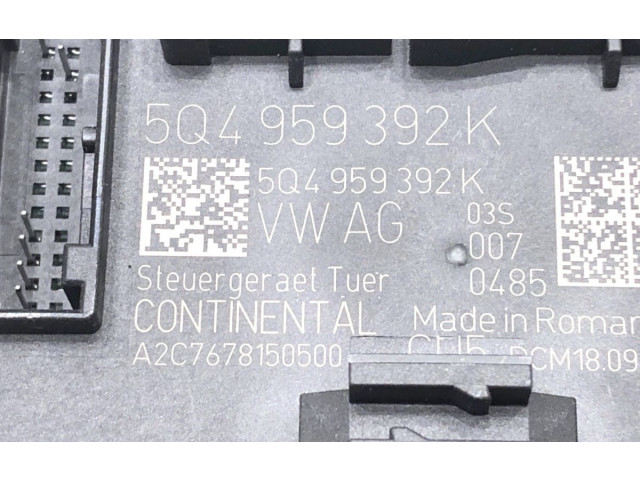 Блок управления 5Q4959392K Skoda Octavia Mk3 (5E)